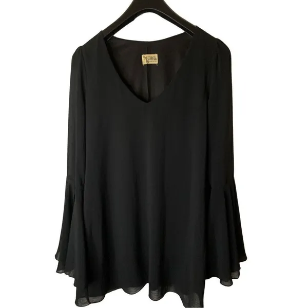 Show Me Your Mumu Barry Bell Sleeve Dress black women’s size small - Image 3