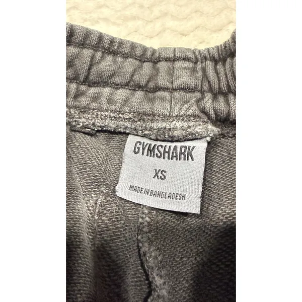 Gymshark Heritage Cargo Joggers Washed Grey Embroidered Crest Sweatpants XS - Image 3