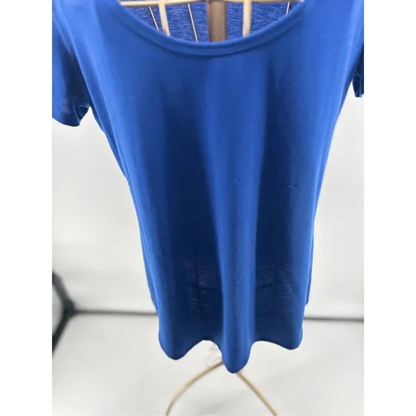 Lucy Blue Athletic T Shirt Short Sleeve Workout Top Women’s Size L - Image 6
