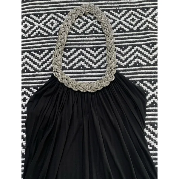 Cable & Gauge Black Braided Chain Halter Top - Image 10
