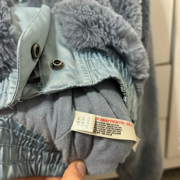 Free People Movement Blue Sherpa Jacket - Image 7