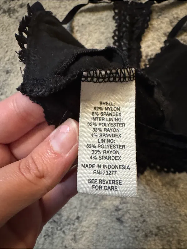 Mudd Black Lace Racerback Bralette - Image 4