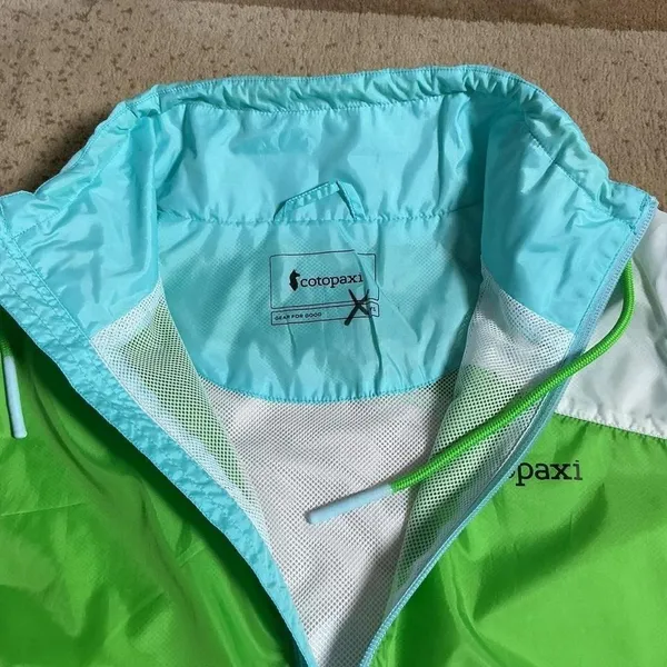 Cotopaxi Gorpcore Teca Half-Zip Windbreaker Jacket Blue Colorblock Womens XS‎ - Image 2