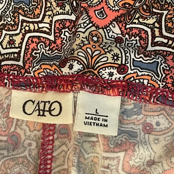Cato Multicolor paisley Wide Leg Pants palazzo pants woman’s large - Image 5