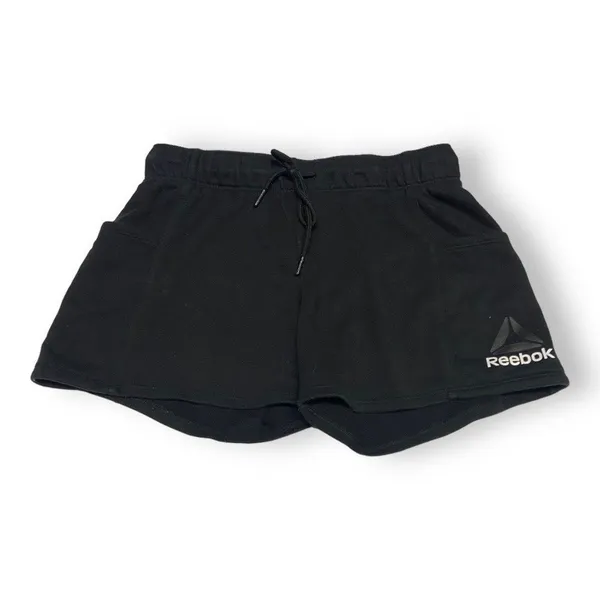 Reebok Womens Shorts Sz S Black Sweatshorts Sweat‎ Athletic Gym - Image 2