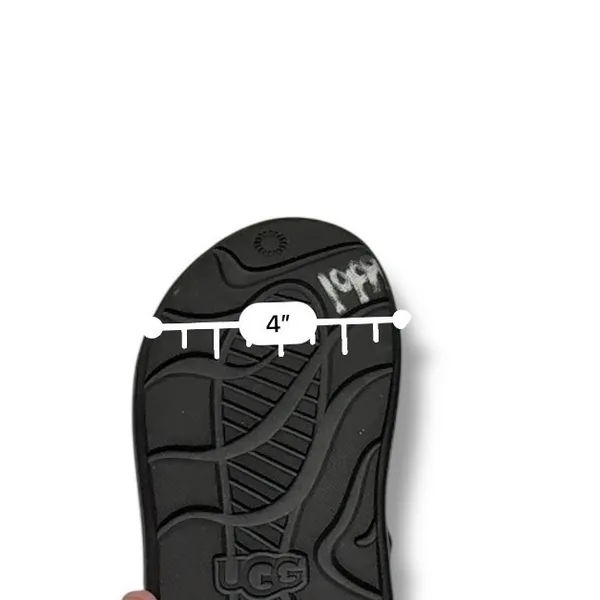 UGG‎ Sport Yeah Slide Sandals 6.5/7 Black Foam Detachable Strap Casual - Image 9