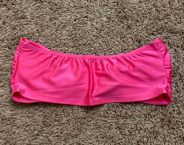 Rue 21 Bandeau Hot Pink Rhinestone Ring Top - Image 3