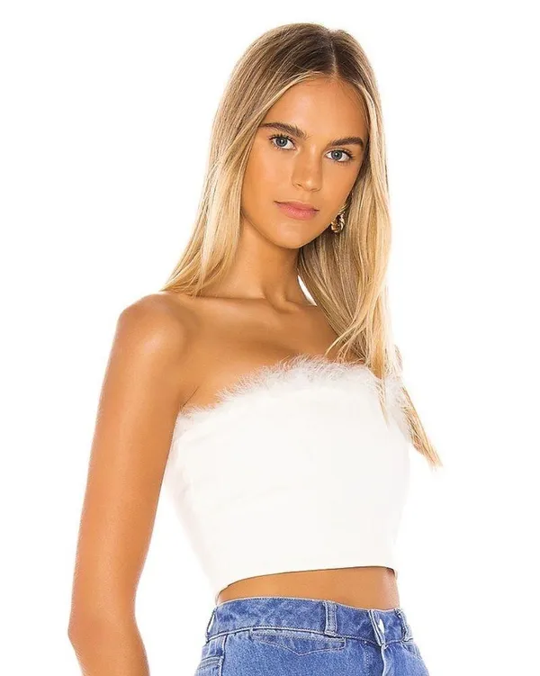 Superdown Olivia Strapless Top - Image 2