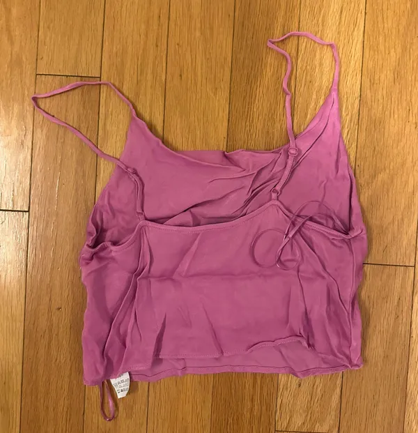 Zara Satin Crop Top - Image 2