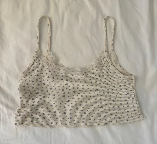 Brandy Melville Floral Crop Tank - Image 3