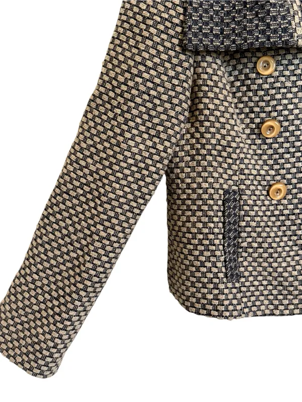 Anthropologie Tabitha Women’s Ottawa Pea Coat Double Breasted Size Small Wool - Image 5