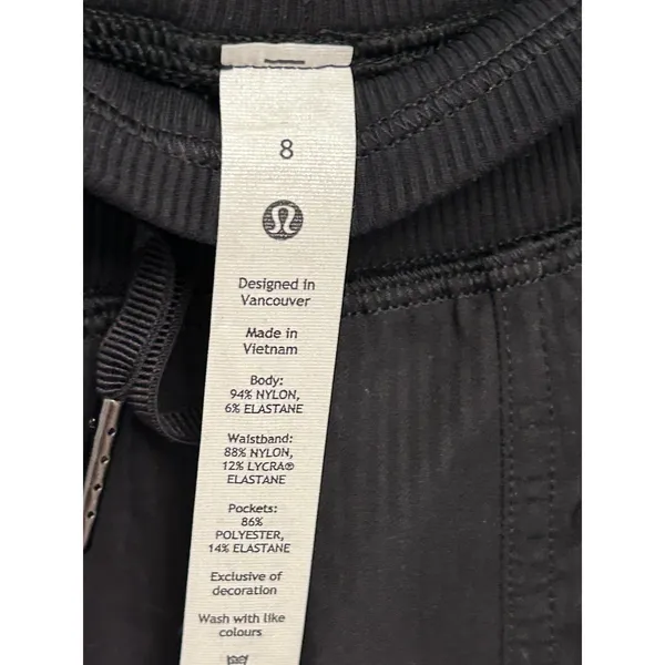 NWT Lululemon Dance Studio Mid-Rise Black Jogger Full Length size 8 Authentic - Image 8