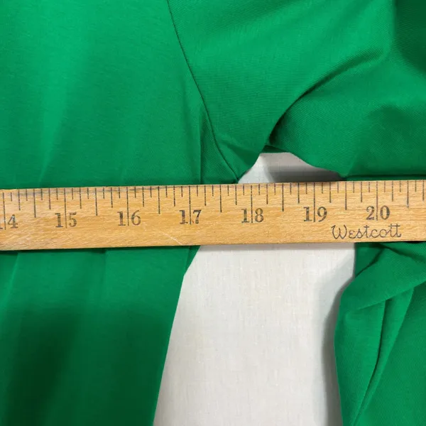 NWT Womens Wrap Dress Green Midi‎ Pockets Minimalist Classic Career Party Sz XL - Image 7