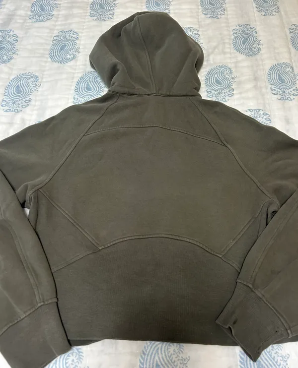 Lululemon Scuba Oversized Full-Zip Medium Olive - Image 3