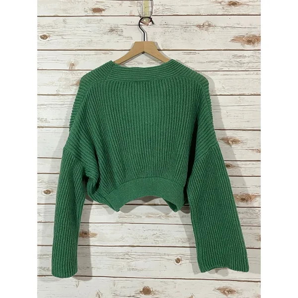 Petal & Pup Brinley Crop Sweater - Green - Large - Image 14