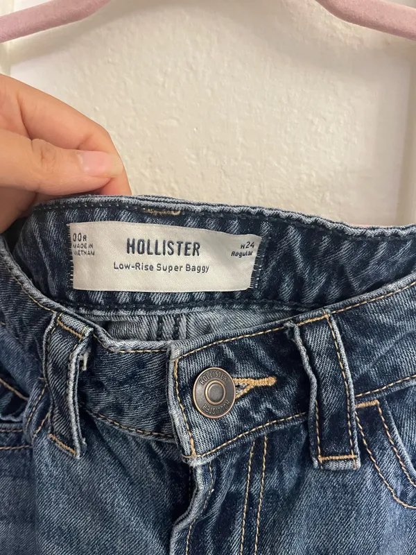 Low-Rise Hollister Jeans Wide-Leg - Image 4