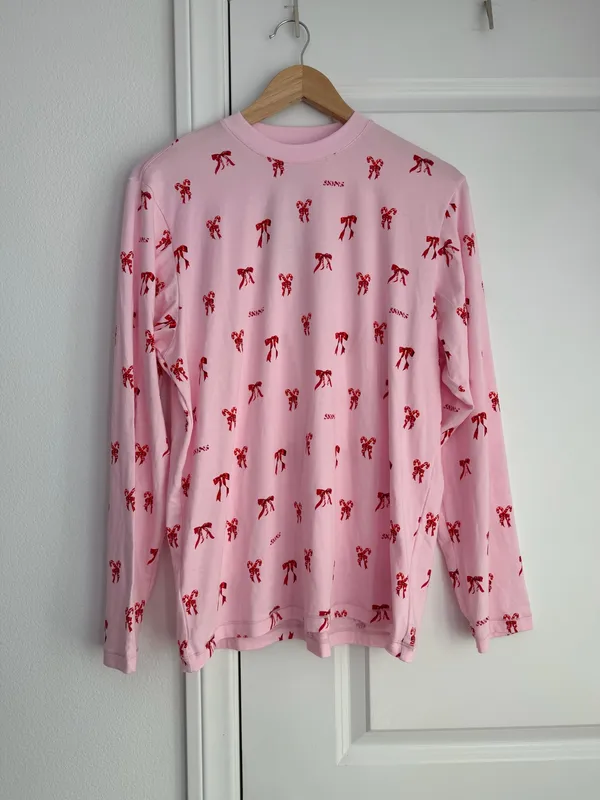 NWT Skims Boyfriend Long Sleeve T-Shirt and Short Boxer Set - Image 4