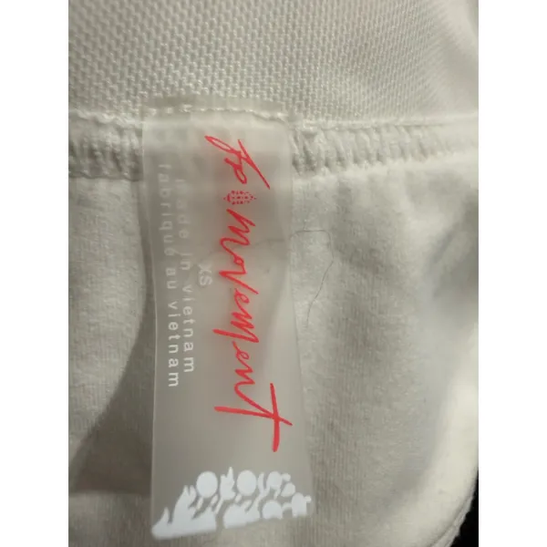 FP Movement Womens XS Cream Square Neck Crisscross Back Cropped Athletic Tank‎ - Image 5