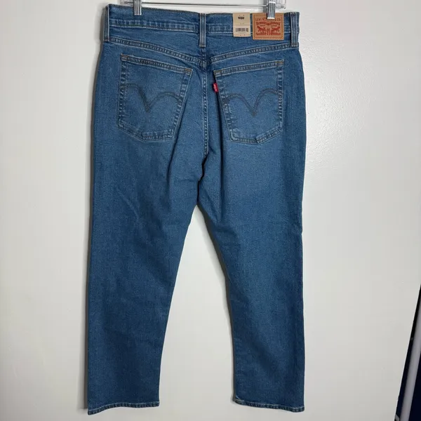 NWT Levi's Women's Wedgie‎ Straight HighRise Stretch Jeans Size 32 x 28 - Image 5