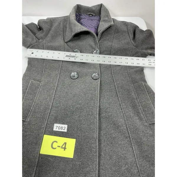 Womans Steve Madden Lined Double Breasted Pea Coat XL Gray - Image 6