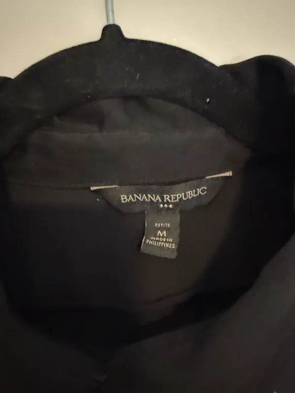 Banana Republic Women’s Black Button-Up Shirt - Image 2