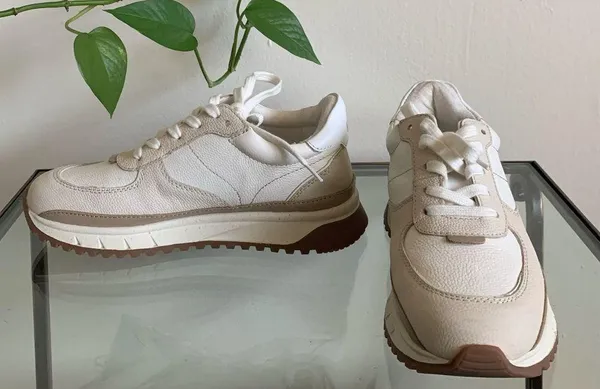 NWT Madewell Kickoff Trainer Sneakers Antique Cream Multi Size 5M - Image 7