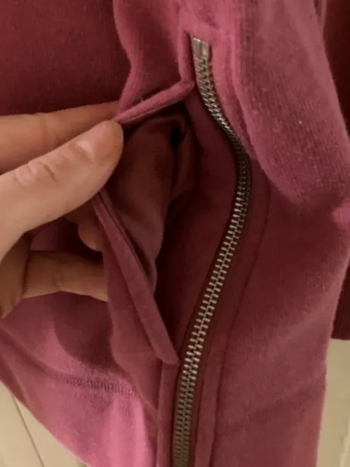 Athleta Cozy Karma Funnel Neck Sweatshirt in Victorian Berry Pink Mauve Size XS - Image 6