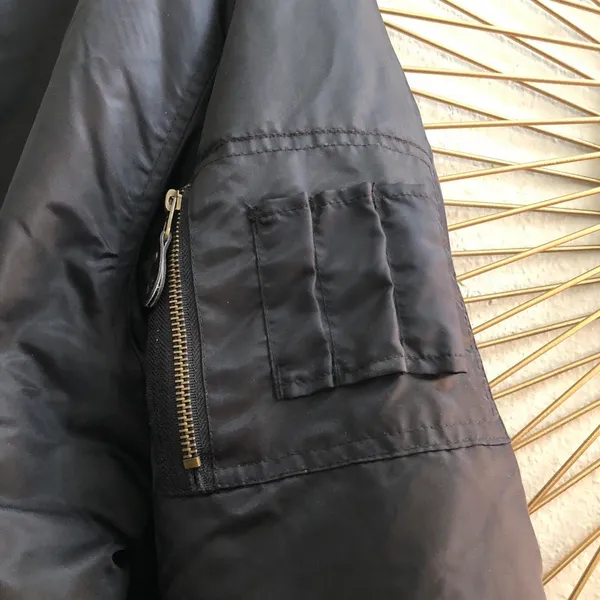 Southpole Puffer Jacket Black Baggy Streetwear Cargo Bomber Y2K Vintage Grunge Goth Emo Measurement in pics - Image 4