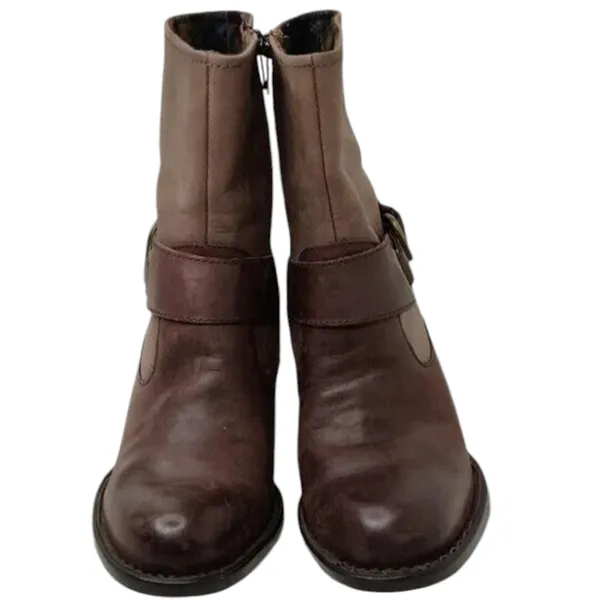 Brown Leather Boots by Born sz 6 - Image 2