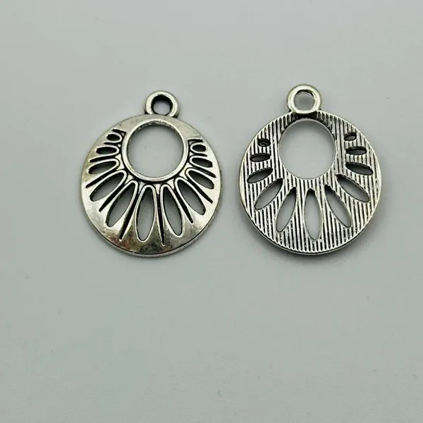 Silver sun ray Earrings - Image 8