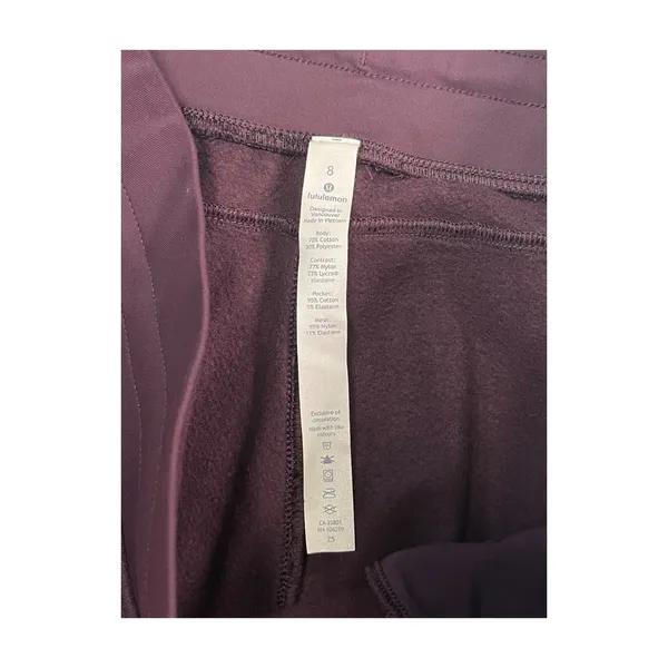 Lululemon Get Going Jogger Pants Womens 8 Purple Athleisure Lounge Cozy Casual - Image 5