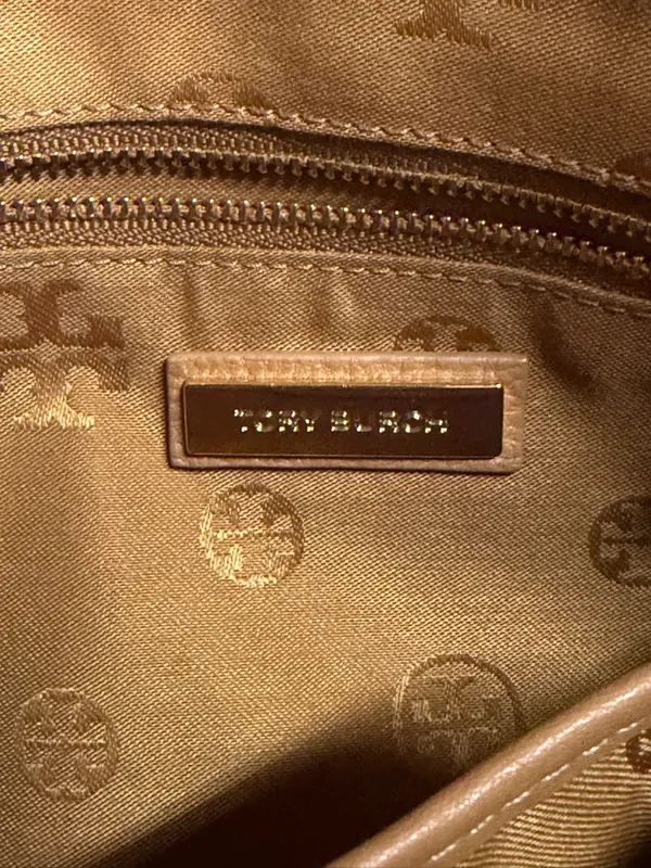 Tory Burch Ivy Crossbody Bag Brown Pebbled Leather - Image 11