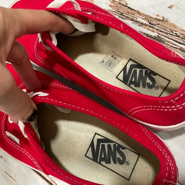 Vans Off The Wall Tb4r Red Canvas‎ Low Top Skate Shoes - Image 5