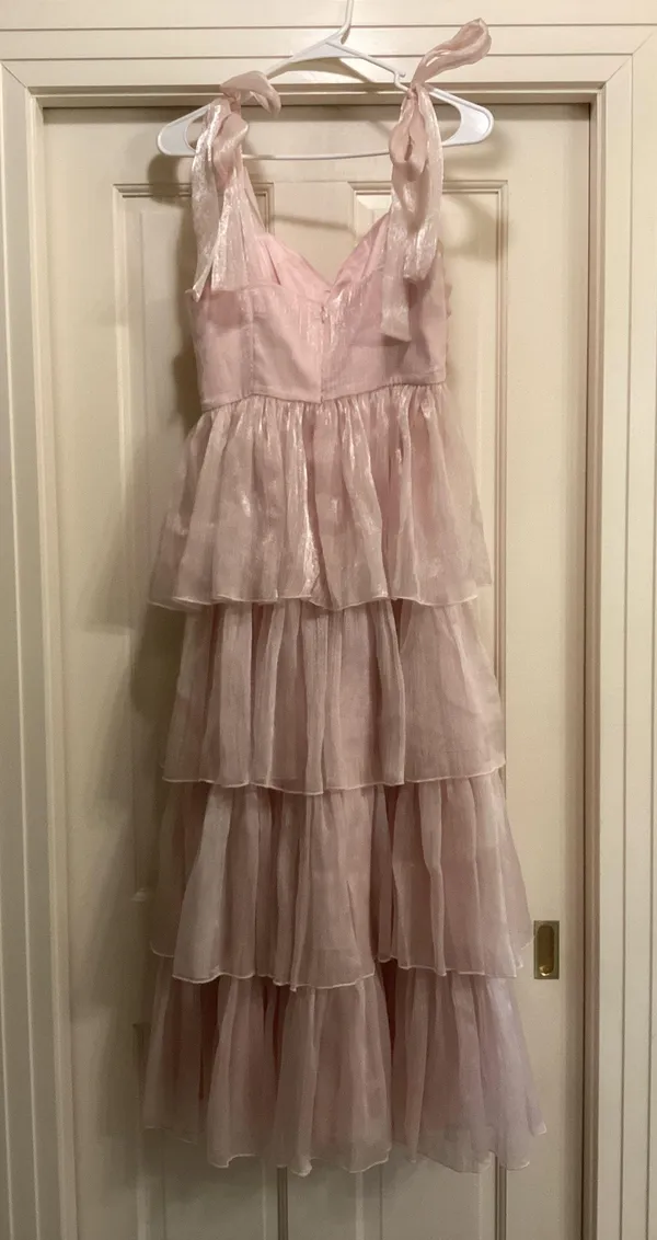 Bridesmaid Dress Blush Pink - Image 2