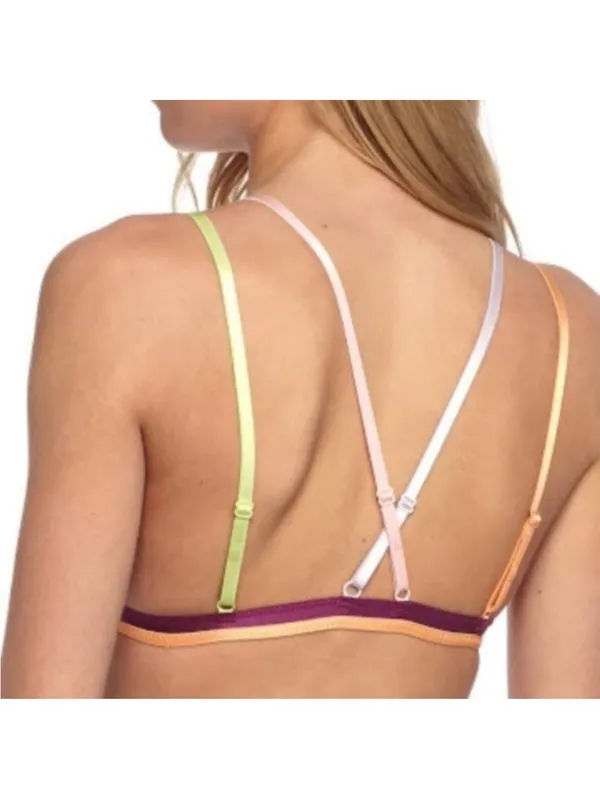 Free People Finn Strappy Back Bra Bralette in White NWT - Image 2