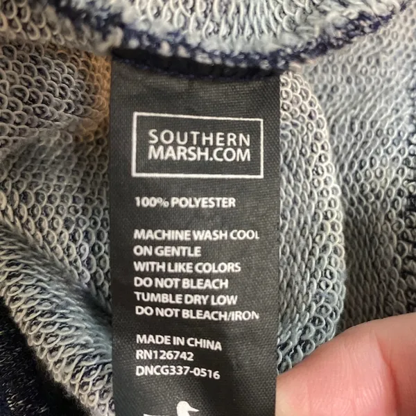 Southern Marsh Asheville Navy Terry Sweatshirt Small - Image 3
