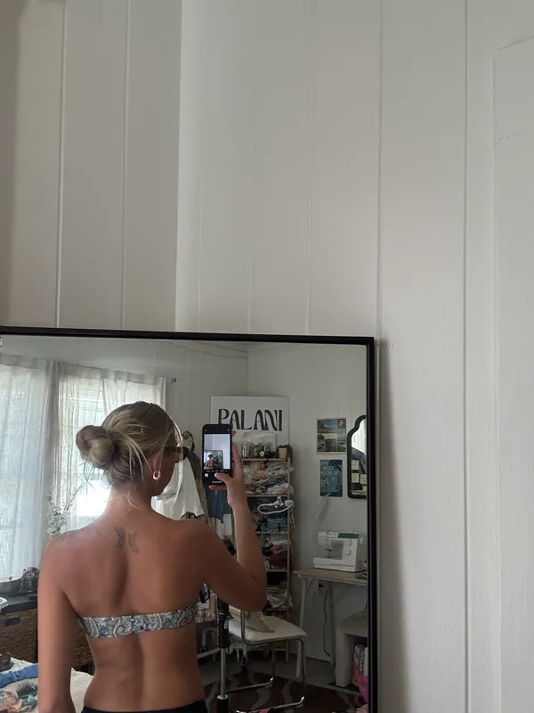 Paisley Strapless Bikini Top - Image 2