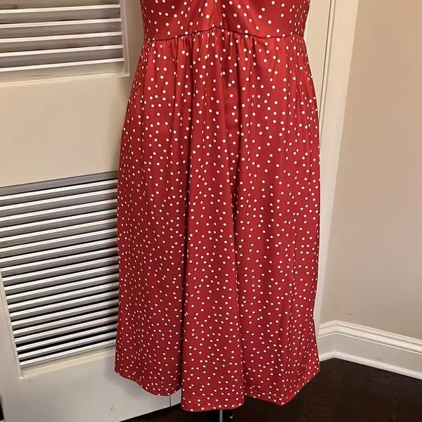 Laishen Spaghetti Strap Dress Size medium NWT Red - Image 4