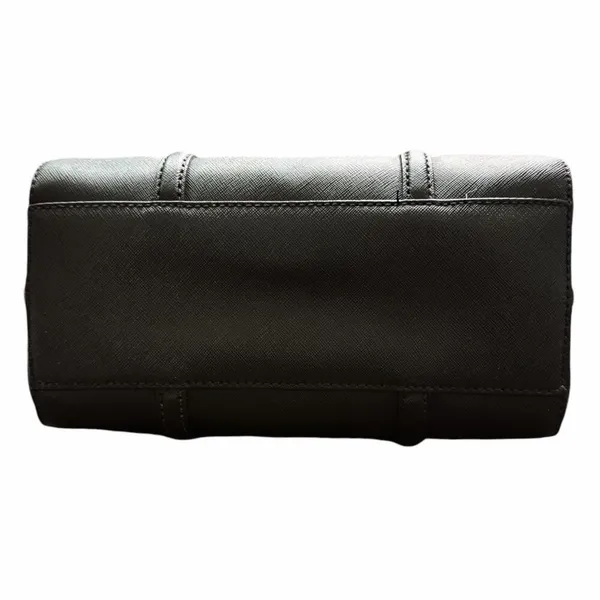 KATE SPADE Saffiano Leather Boston Handbag Black Dual Top Handle Zip Purse EUC - Image 8