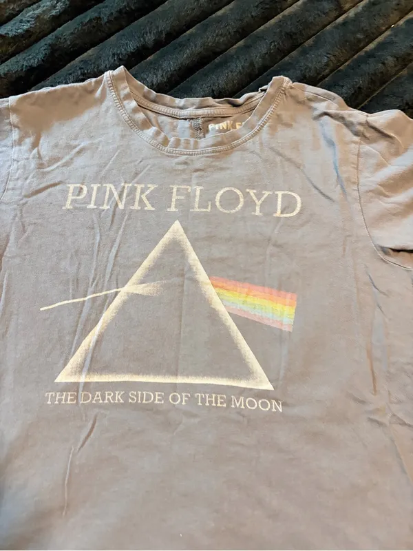 Pink Floyd ' The Dark Side of the Moon' Graphic Tee - Grey - Image 2