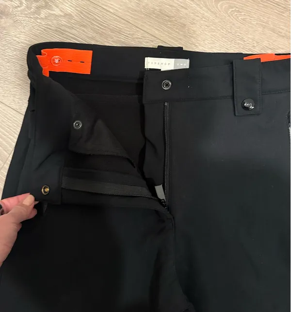 Topshop SNO Black Flare Ski Pants Size 10 - Image 6