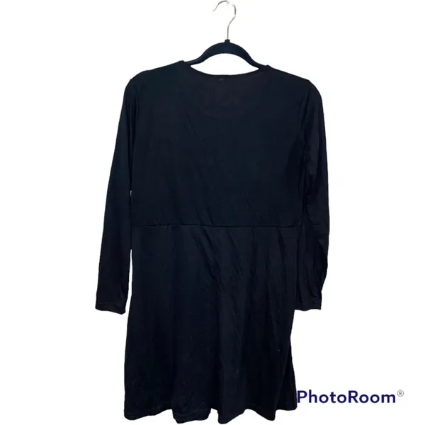 Black Long Sleeve Dress Size M - Image 2