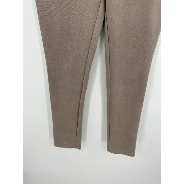 Zara Womens Faux Suede Ankle Legging Pants Size M Office Career‎ Neutral Basic - Image 4