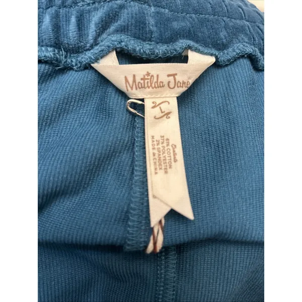 Matilda Jane Womens Get Inspired Pants Size LARGE Ribbed Velour Pull On Casual‎ - Image 4