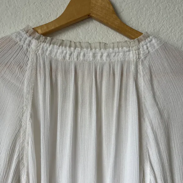 White Peasant Blouse - Image 7