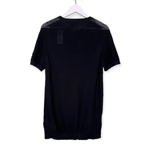 NWT Abercrombie & Fitch Women’s Sheer Knit‎ Scoop Neck Top in Black Size Large - Image 2
