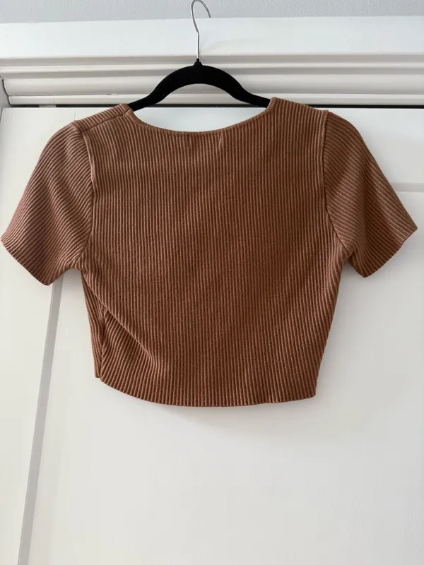 House of Harlow 1960 Brown Crop top - Image 2