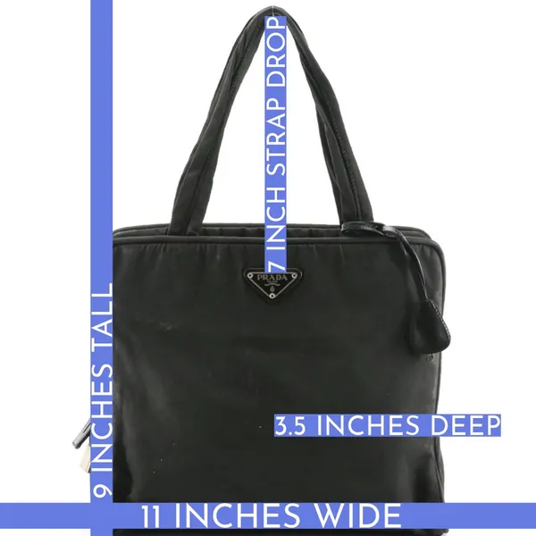 Prada Black Nylon Tessuto Shoulder Bag With Lock & Key - Image 15