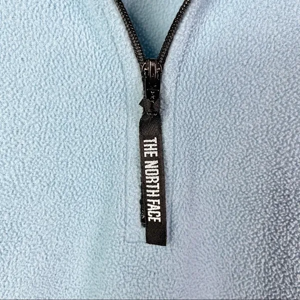The North Face Blue‎ Fleece Polartec 1/4 Zip Pullover L - Image 3