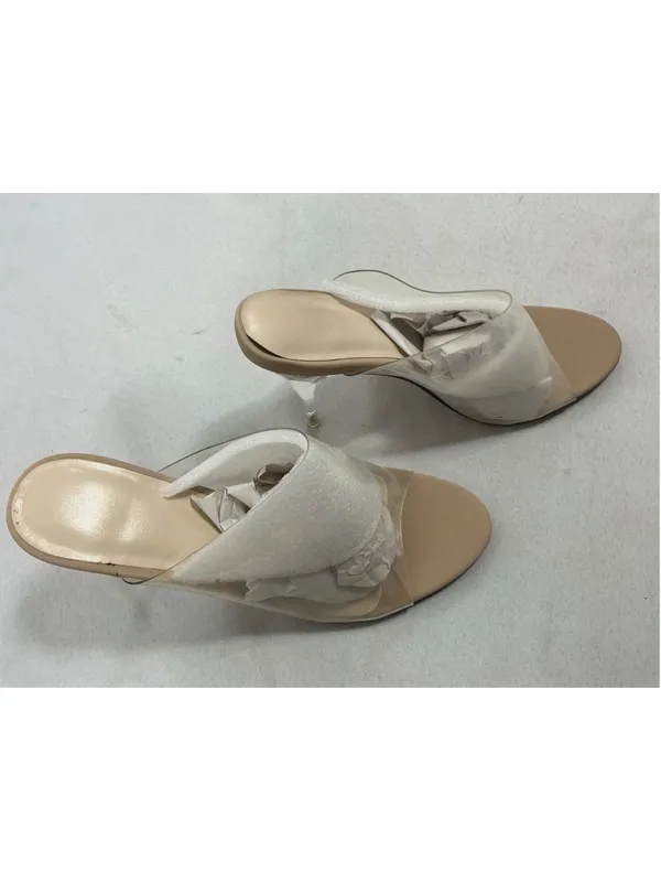 Womans New In Box X2B May Slip On Stiletto Mules Size 8.5 Nude - Image 2